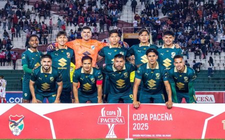 BOLIVAR RECIBE A REAL TOMAYAPO POR LA FECHA 12 DE LA COPA DE LA DIVISIÓN PROFESIONAL