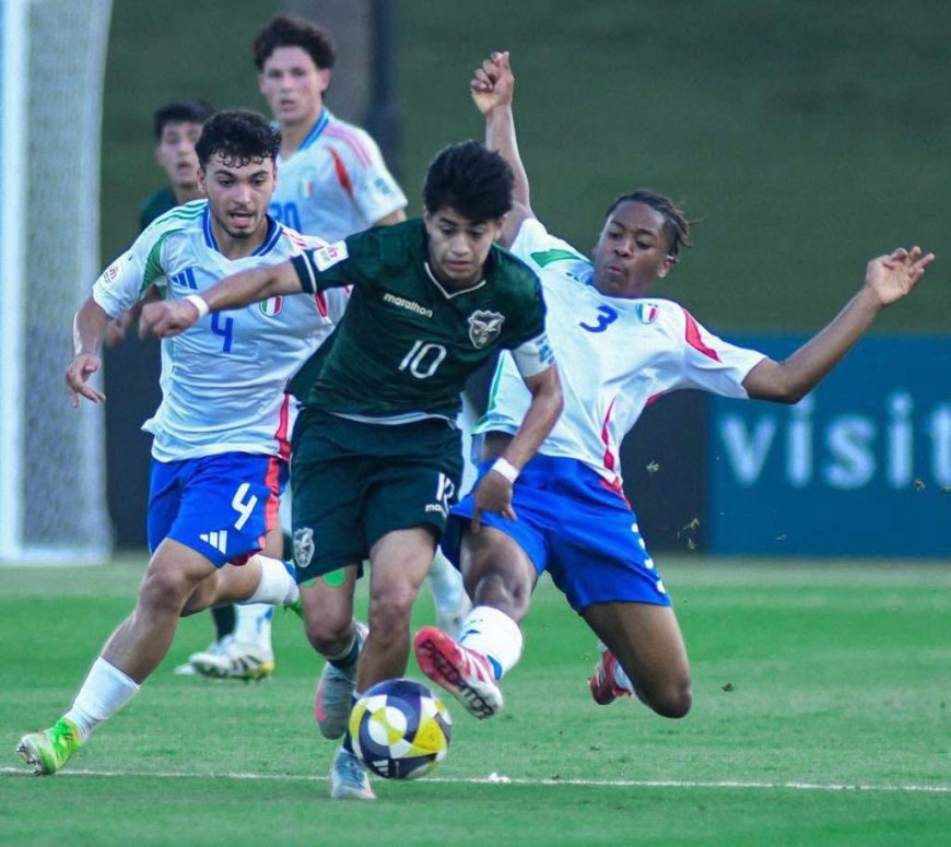 LA SELECCIÓN SUB-17 DE BOLIVIA SUFRIÓ UNA DURA DERROTA ANTE ITALIA