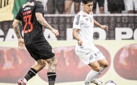 MIGUEL TERCEROS MOSTRÓ SU POTENCIAL EN EL EMPATE ENTRE SANTOS Y BRAGANTINO