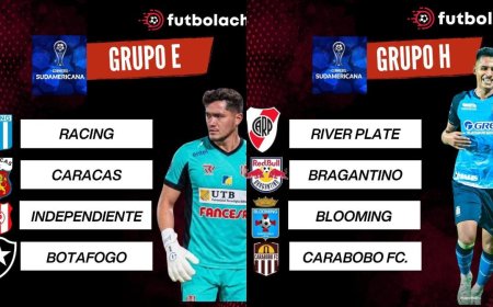 SE DEFINIERON LOS GRUPOS DE LOS BOLIVIANOS EN LA SUDAMERICANA