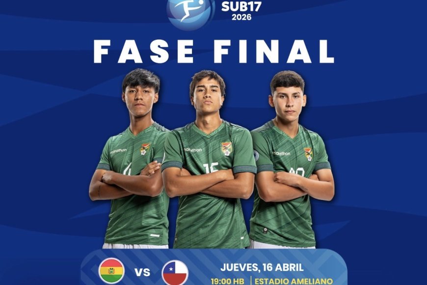 BOLIVIA SUB-17 JUGARÁ EL JUEVES ANTE CHILE TRAS LA REPROGRAMACIÓN