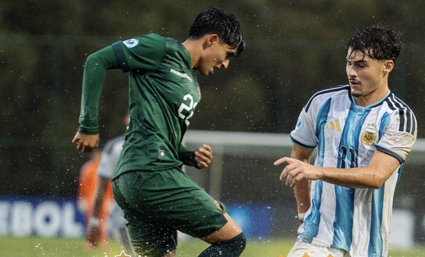 BOLIVIA SUB-17 EMPATÓ CON ARGENTINA Y SE METE EN LOS PLAYOFFS DEL SUDAMERICANO