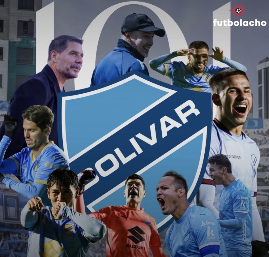 BOLÍVAR CELEBRÓ 101 AÑOS DE HISTORIA Y GRANDEZA EN EL FÚTBOL BOLIVIANO
