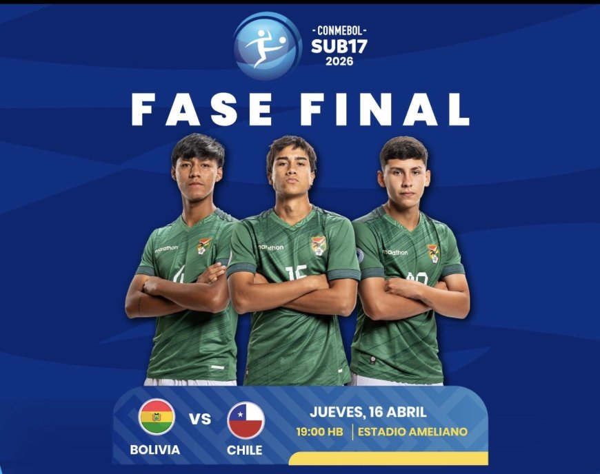 BOLIVIA SUB-17 JUGARÁ EL JUEVES ANTE CHILE TRAS LA REPROGRAMACIÓN