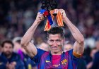 ROBERT LEWANDOWSKI SE DESPIDIÓ DEL FC  BARCELONA ENTRE EMOCIÓN Y OVACIONES