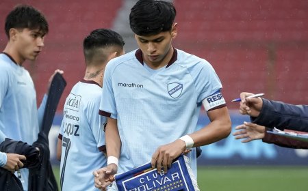 BOLÍVAR INFORMÓ LA BAJA DE FERNANDO MENA POR UNA LESIÓN EN EL TOBILLO
