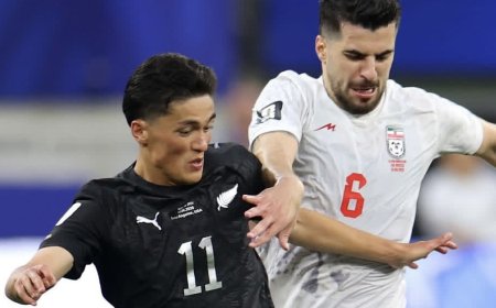 IRÁN Y NUEVA ZELANDA PROTAGONIZARON UN EMPATE ELECTRIZANTE EN SU DEBUT MUNDIALISTA