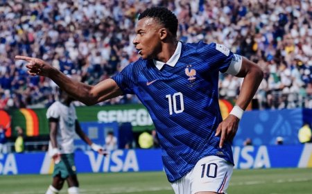 MBAPPÉ HIZO HISTORIA Y FRANCIA DEBUTÓ CON VICTORIA ANTE SENEGAL
