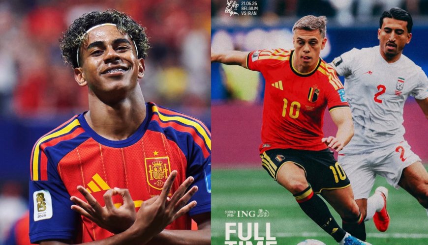 ESPAÑA GOLEÓ Y BÉLGICA IGUALÓ EN UNA JORNADA CLAVE DE LOS GRUPOS H Y G