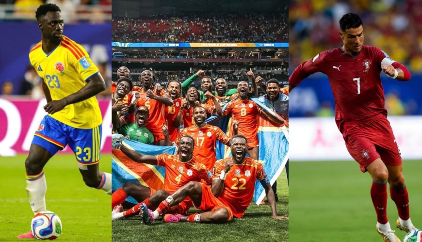 COLOMBIA Y PORTUGAL AVANZARON; RD DEL CONGO TAMBIÉN CLASIFICÓ