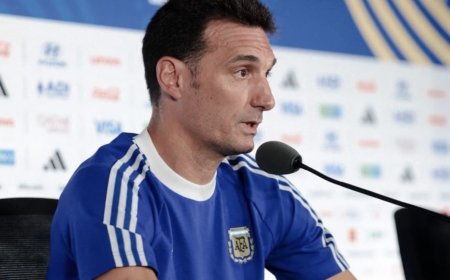 LIONEL SCALONI: "LA REALIDAD ES QUE ES UN PARTIDO DE FÚTBOL"