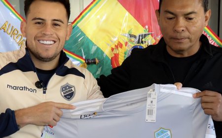 HENRY VACA FUE PRESENTADO COMO NUEVO REFUERZO DE AURORA