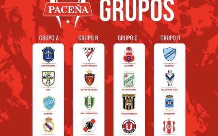 LA COPA PACEÑA YA TIENE DEFINIDOS SUS CUATRO GRUPOS