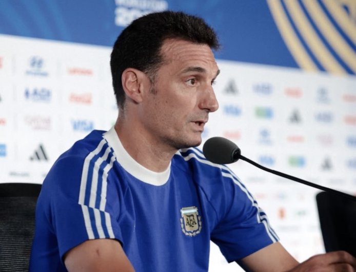 LIONEL SCALONI: “LA REALIDAD ES QUE ES UN PARTIDO DE FÚTBOL”