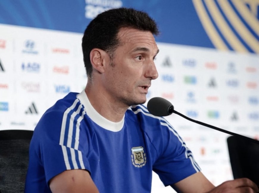 LIONEL SCALONI: “LA REALIDAD ES QUE ES UN PARTIDO DE FÚTBOL”