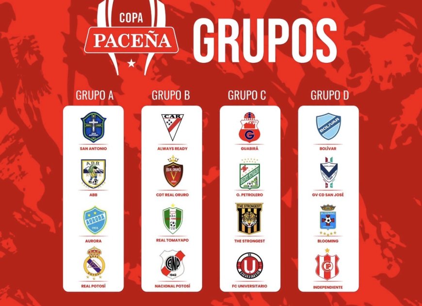 LA COPA PACEÑA YA TIENE DEFINIDOS SUS CUATRO GRUPOS