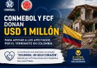 CONMEBOL Y FCF DONAN USD 1 MILLÓN PARA APOYAR A LOS AFECTADOS POR EL TERREMOTO EN COLOMBIA