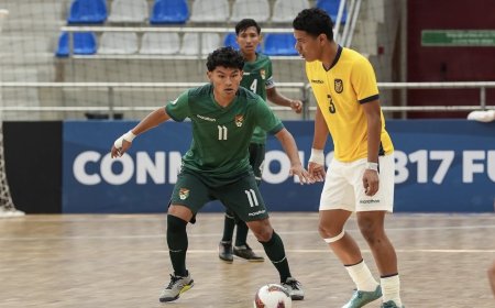 BOLIVIA SUB-17 EMPATÓ ANTE ECUADOR EN EL SUDAMERICANO DE FUTSAL