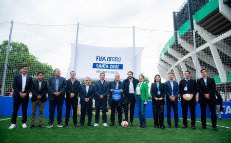 FBF INAUGURÓ LA FIFA ARENA SANTA CRUZ