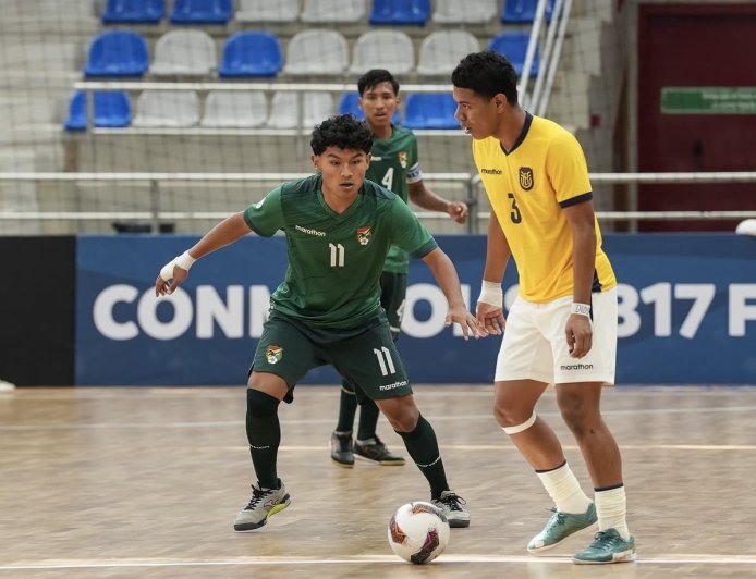 BOLIVIA SUB-17 EMPATÓ ANTE ECUADOR EN EL SUDAMERICANO DE FUTSAL