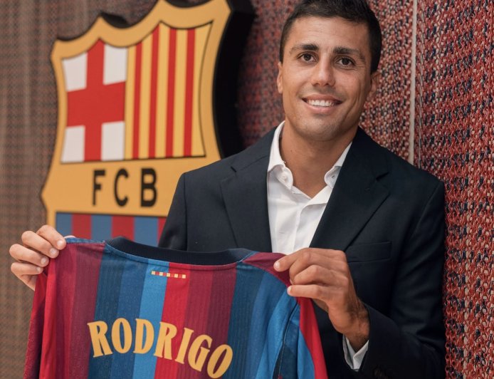 RODRI FUE PRESENTADO COMO NUEVO JUGADOR DEL BARCELONA