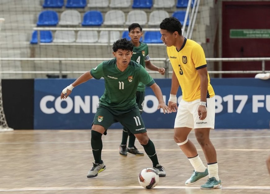 BOLIVIA SUB-17 EMPATÓ ANTE ECUADOR EN EL SUDAMERICANO DE FUTSAL
