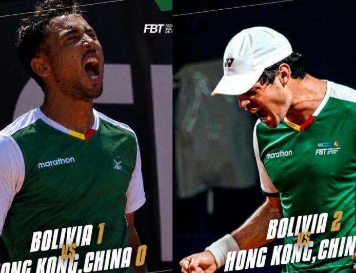 DELLIEN Y PRADO VENCIERON A HONG KONG Y PUSIERON A BOLIVIA A UN TRIUNFO DE AVANZAR