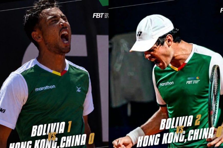 DELLIEN Y PRADO VENCIERON A HONG KONG Y PUSIERON A BOLIVIA A UN TRIUNFO DE AVANZAR