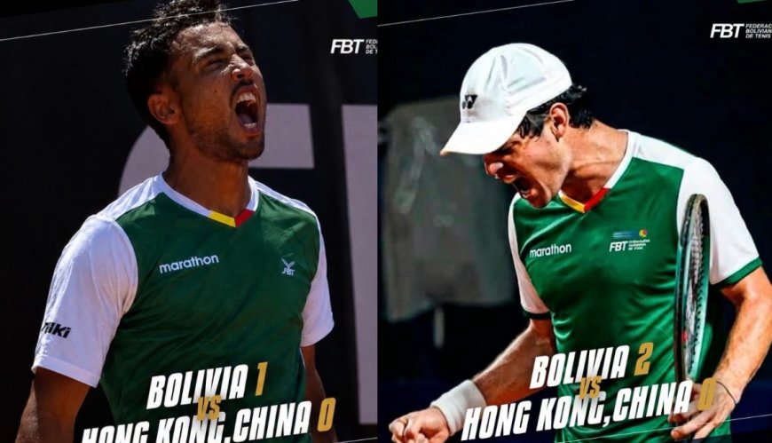 DELLIEN Y PRADO VENCIERON A HONG KONG Y PUSIERON A BOLIVIA A UN TRIUNFO DE AVANZAR