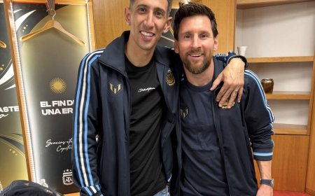 DI MARÍA DESPIDIÓ A MESSI CON UN EMOTIVO MENSAJE: “EL MEJOR DE TODOS”