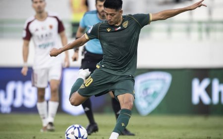 RAMIRO VACA MARCÓ SU PRIMER GOL CON EL KHOR FAKKAN