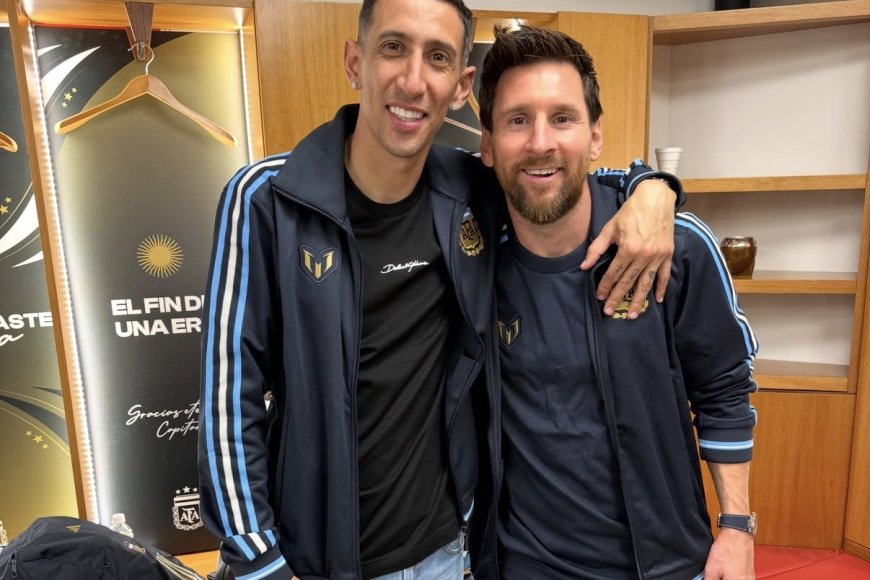 DI MARÍA DESPIDIÓ A MESSI CON UN EMOTIVO MENSAJE: “EL MEJOR DE TODOS”