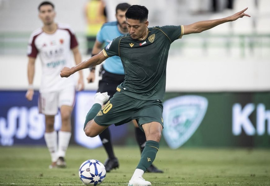 RAMIRO VACA MARCÓ SU PRIMER GOL CON EL KHOR FAKKAN